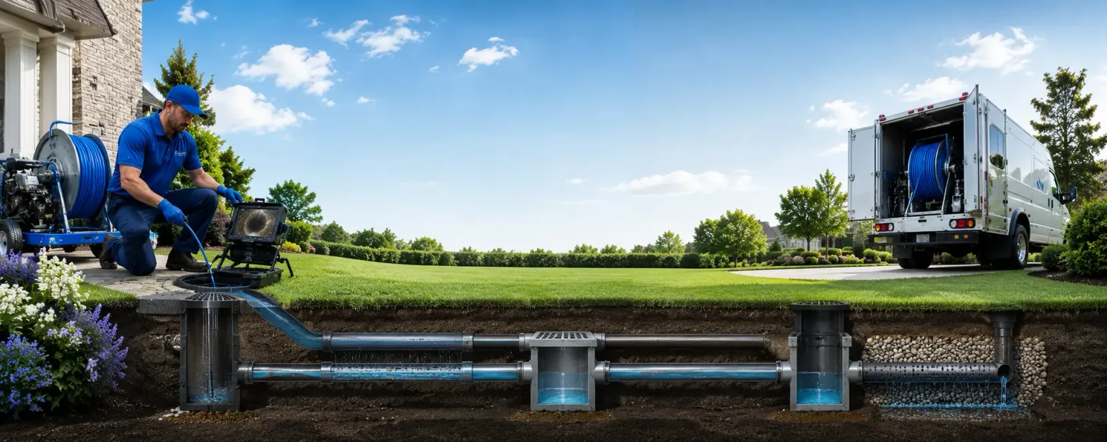 Outdoor drain cleaning information for Jewett, TX